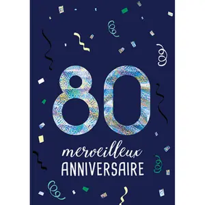 Tarjeta doble Kiub Les Ages By 80 ans image-0