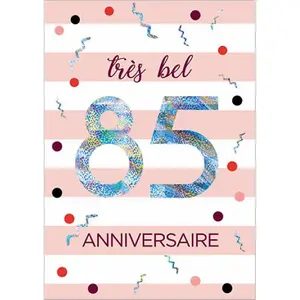 Carte double Kiub Les Ages By 85 ans image-0