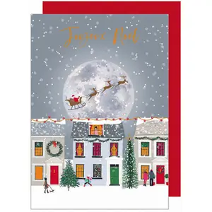Dubbele kerstkaart Kiub Belly Button image-0