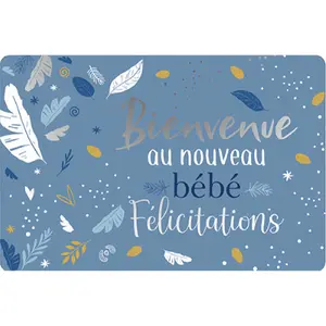 Dubbla kort Kiub Des Plumes Et Des Fleurs Bebe image-0