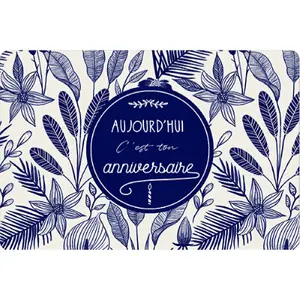 Carta doppia Kiub Des Plumes Et Des Fleurs Aujourd'hui image-0