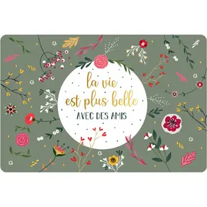 Carta doppia Kiub Des Plumes Et Des Fleurs Amis image-0