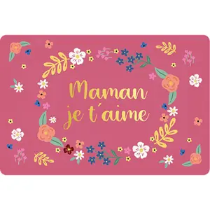 Podwójna karta Kiub Des Plumes Et Des Fleurs Maman image-0