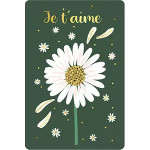 Carta doppia Kiub Des Plumes Et Des Fleurs Je T’aime image-0