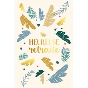 Dubbele kaart Kiub Des Plumes Et Des Fleurs Retraite image-0