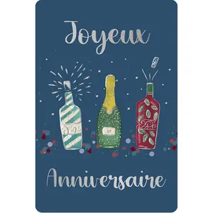 Carta doppia Kiub Des Plumes Et Des Fleurs Anniversaire image-0