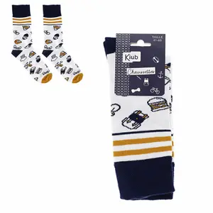 Sokken op ruiter voor hem multi picto wit Kiub image-0