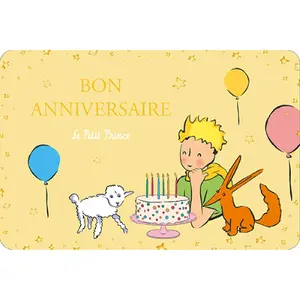 Biglietto semplice con messaggio Kiub Le Petit Prince H image-0