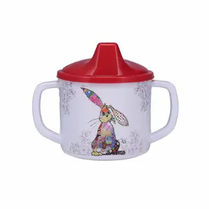 Gobelet à bec avec poignées Lapin enfant Kiub Kook image-0