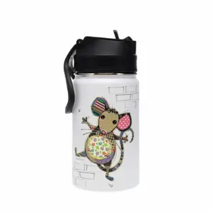 Gourde avec paille Souris enfant Kiub Kook image-0