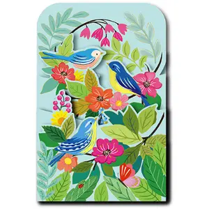 Dvojitá karta Kiub Happy Pop Up Oiseaux image-0