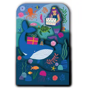 Dobbeltkort Kiub Happy Pop Up Sirene image-0