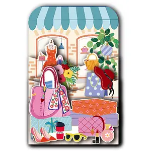 Doppelte Karte Kiub Happy Pop Up Shopping image-0