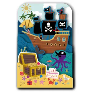 Podwójna karta Kiub Happy Pop Up Pirates image-0