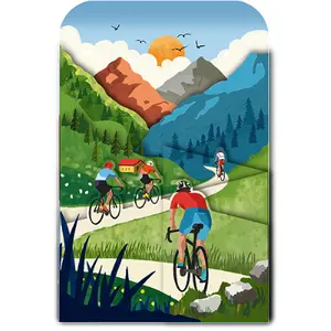 Podwójna karta Kiub Happy Pop Up Velo Montagne image-0