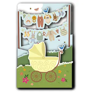 Tarjeta doble Kiub Happy Pop Up Poussette image-0