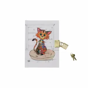 Caderno secreto a6 cat cute child Kiub Kook 160 p image-0