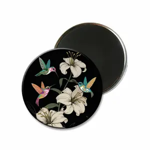 Στρογγυλός μαγνήτης με κολιμπρί Kiub Bug Art Jewels image-0