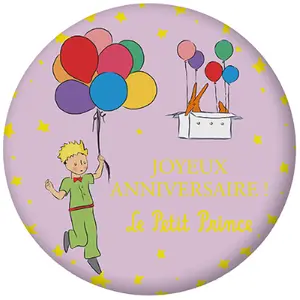 Magnes okrągły Le Petit Prince Urodziny Balony Kiub image-0
