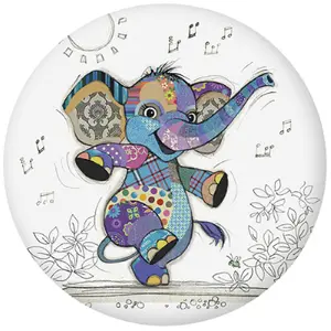 Ronde magneet Kiub Kook Elephanteau image-0