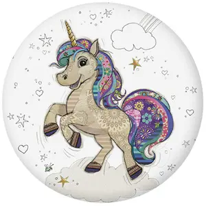 Runder Magnet Kiub Kook Licorne image-0