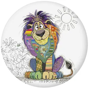 Magnete rotondo Kiub Kook Lion image-0