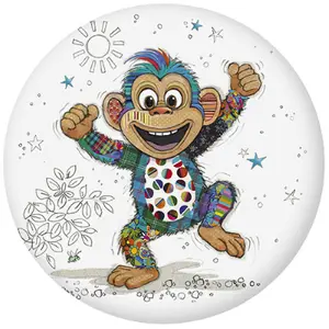 Imán redondo Kiub Kook Singe image-0