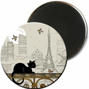 magr29c03-magnet-rond-paris-te-oiseau-kiub-bug-art-beige-multicolour-one-size