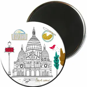Runder Magnet Kiub Le Tout Paris Sacré Cœur image-0