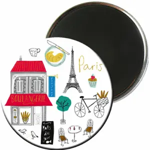 Round magnet Kiub Le Tout Paris Boulangerie image-0
