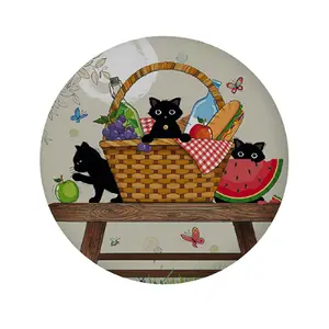 Round magnet Kiub Bug Art Chatons