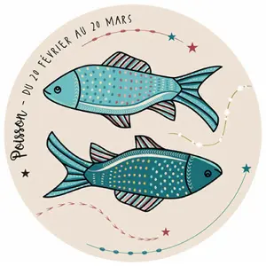 Okrągły magnes z duchem zodiaku Kiub image-0