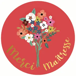 Runder Magnet Geist der Federn und Blumen Kiub image-0