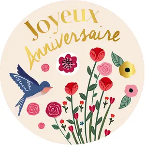 Runder Magnet Kiub Esprit des Plumes et des Fleurs image-0