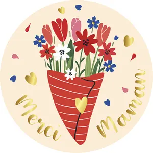 Runder Magnet Kiub Esprit des Plumes et des Fleurs image-0