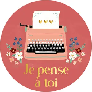 Round magnet Kiub Esprit des Plumes et des Fleurs image-0