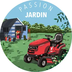 Magnete rotondo Kiub Cake And Crayons - Passion Jardin image-0