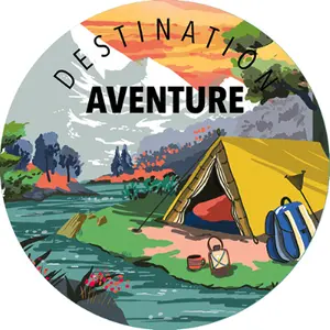Imán redondo Kiub Cake And Crayons - Destination Aventure image-0