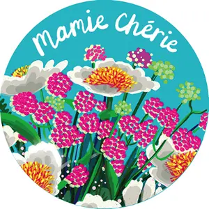 Runder Magnet Kiub Cake And Crayons - Mamie Cherie image-0