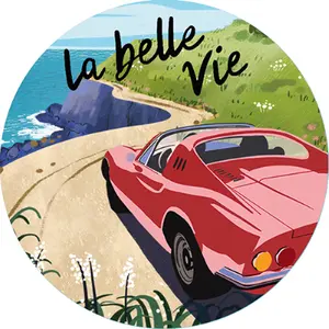 Runder Magnet Kiub Cake And Crayons - La Belle Vie image-0
