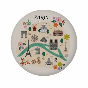 Round magnet Kiub Paris Je T'adoreSac cabas Kiub Au Bord de L'eau image-0
