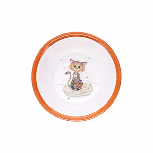 Bonito comedero de melamina para gatos Kiub Kook image-0
