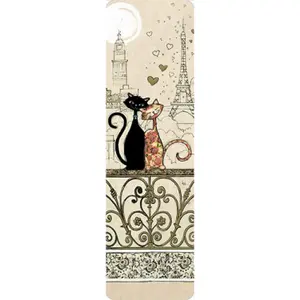 Bladwijzer Kiub Bug Art Paris Chats Amoureux image-0