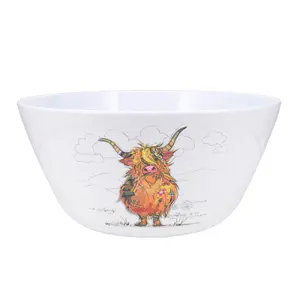 Salatschüssel gerade Melamin Kiub Kook Vache Ecossaise image-0
