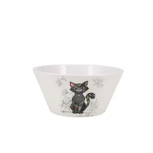 Melamine salad bowl kook Kiub Chat Noir 20 cm image-0
