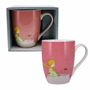Mug arrondi + boîte ouverte Le Petit Prince Rose Kiub image-0