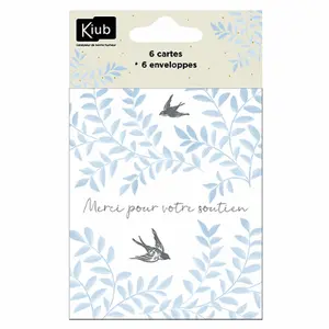 Greeting card and envelope Kiub Condoleances image-0
