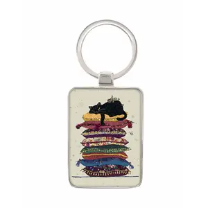 Cuscino portachiavi rettangolare per gatti Kiub Bug Art image-0