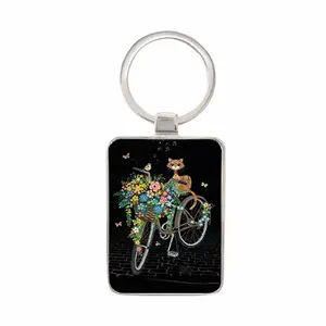 Schlüsselanhänger Rechteck Katze velo Kiub Bug Art Jewels image-0