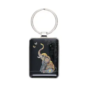 Portachiavi rettangolare Kiub Jewels Elephanteau image-0